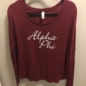 Alpha Phi Long Sleeve Top